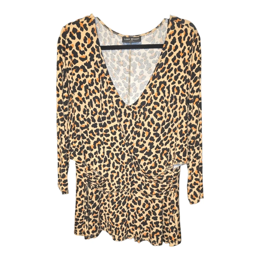 Lane Bryant Leopard Print Blouse - Picture 2 of 6